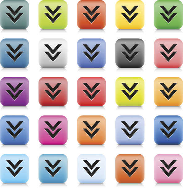 下载箭头标志网页按钮颜色互联网图标黑色象形图图片下载