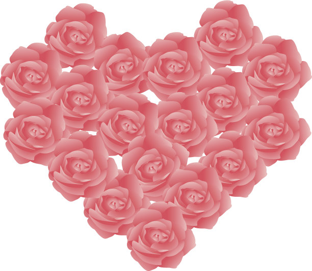 玫瑰以爱情的形式排列图片下载