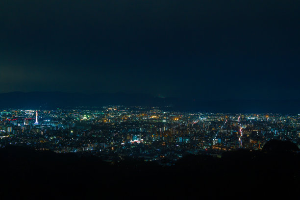 从幕府都卡看到的京都夜景。图片下载