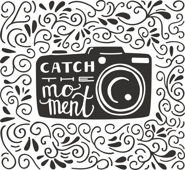 排版海报与照片相机和字母图片下载