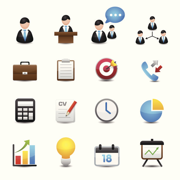 商业和金融图标图片下载