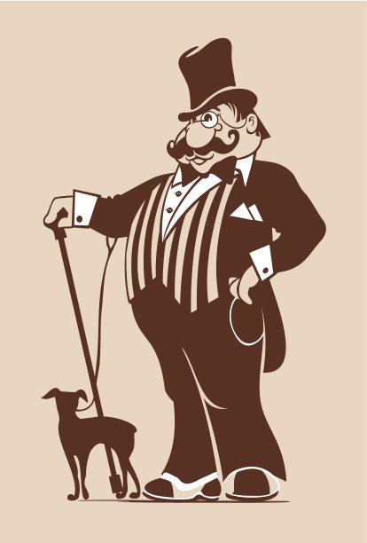 带狗的人图片下载