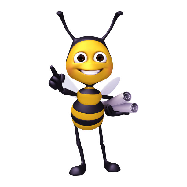 纸卷蜜蜂图片下载