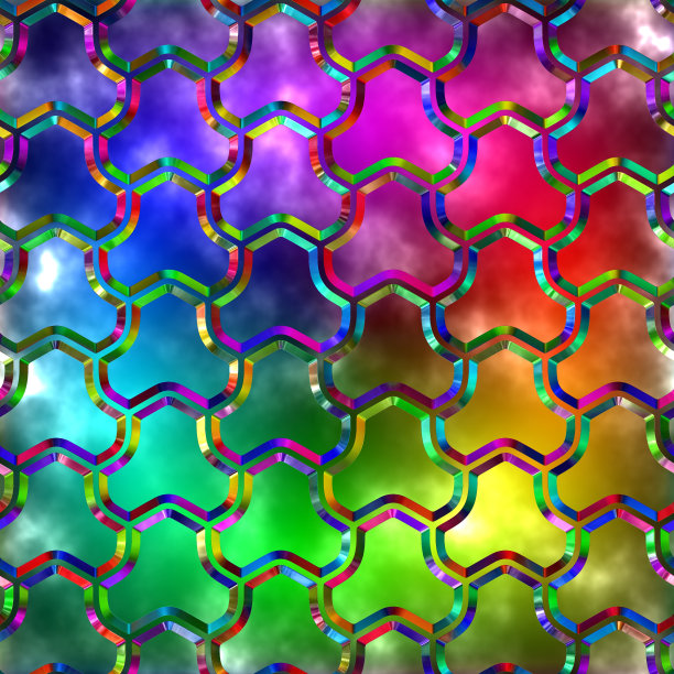 明亮的颜色玻璃。无缝纹理。图片下载