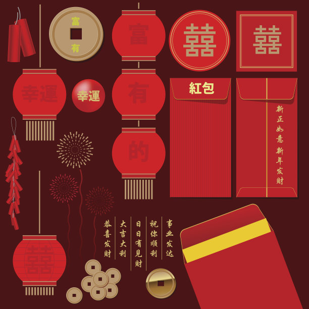 中式设计元素图片下载