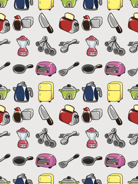 厨房电器图案图片下载