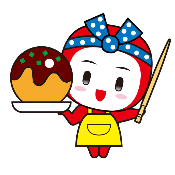 章鱼饼(章鱼烧)和章鱼精灵。图片下载