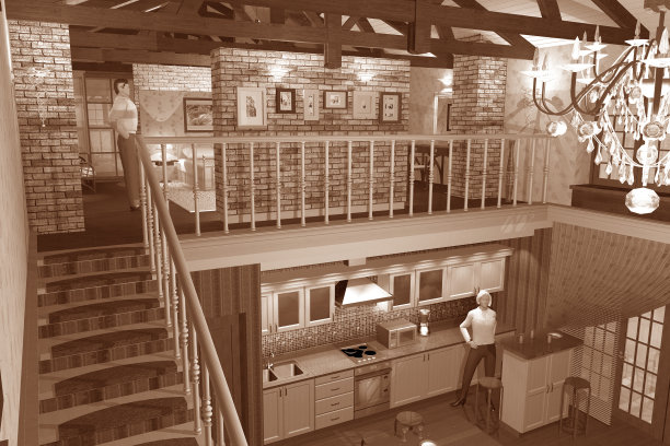 古典风格室内设计图片下载