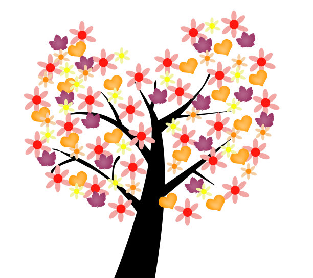 绘有爱之树图片下载