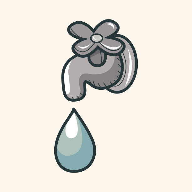 环保理念主题元素;节约用水,图片下载