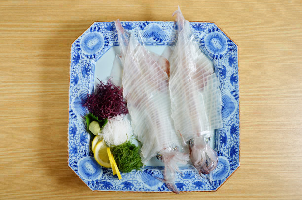 鱿鱼生鱼片图片下载