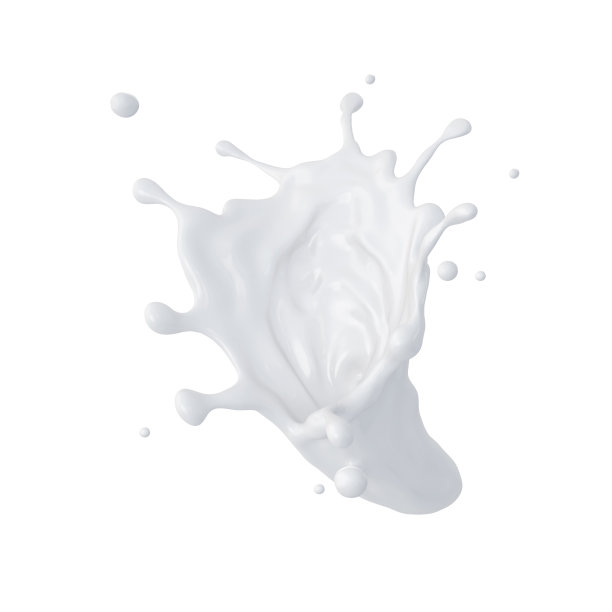 3d抽象液体牛奶飞溅，油漆飞溅，孤立在whi图片下载