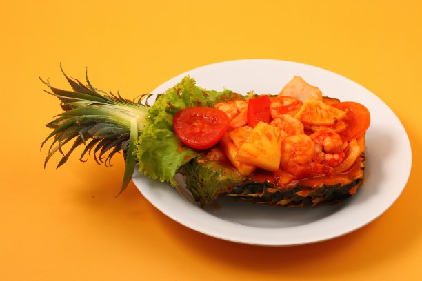 泰式菠萝糖醋虾图片下载