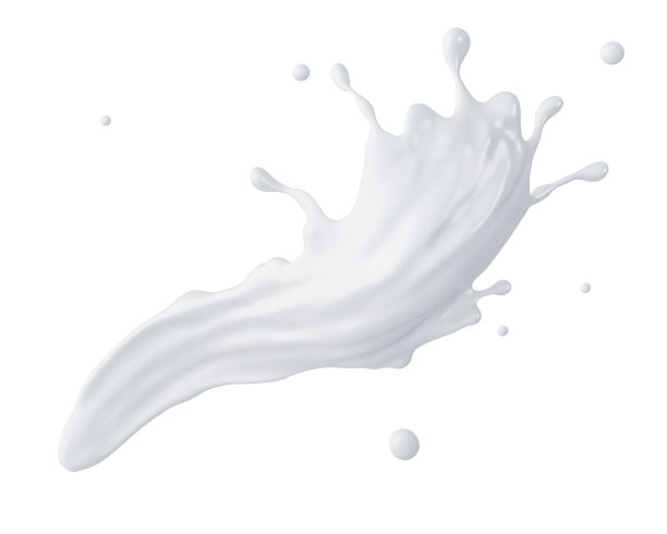 3d抽象液体牛奶飞溅，油漆飞溅，孤立在whi图片下载