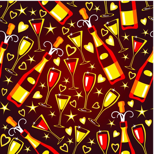 无缝模式与瓶端玻璃图片下载