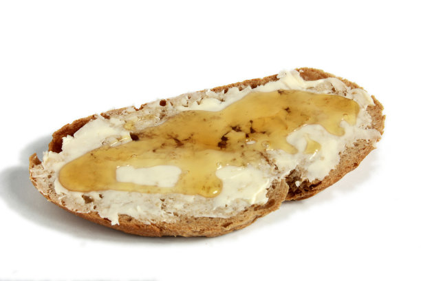 黄油和蜂蜜面包图片下载