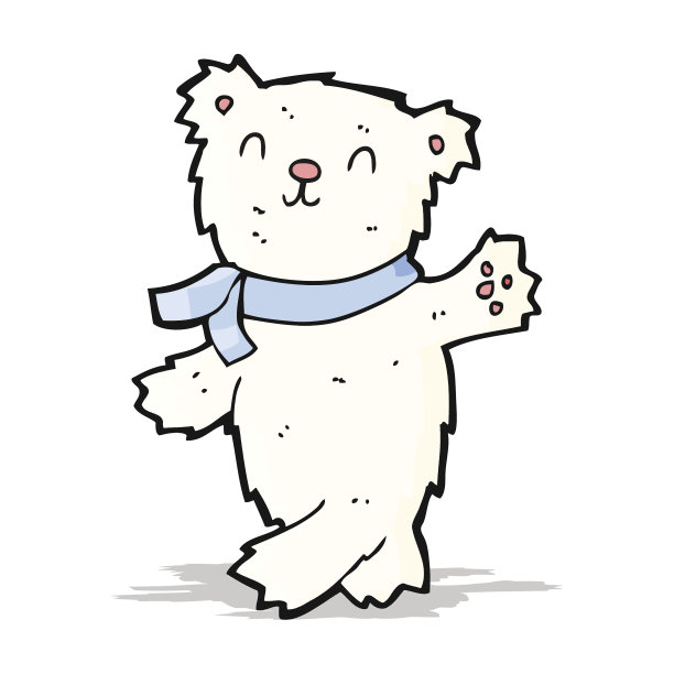 卡通摇摆泰迪北极熊图片下载