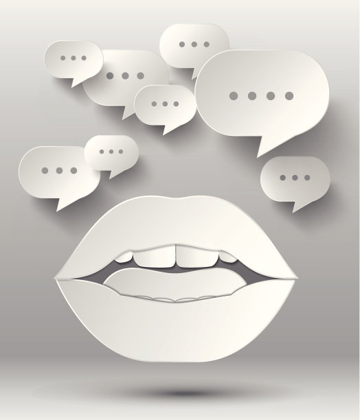 气泡语音三维几何设计。图片下载