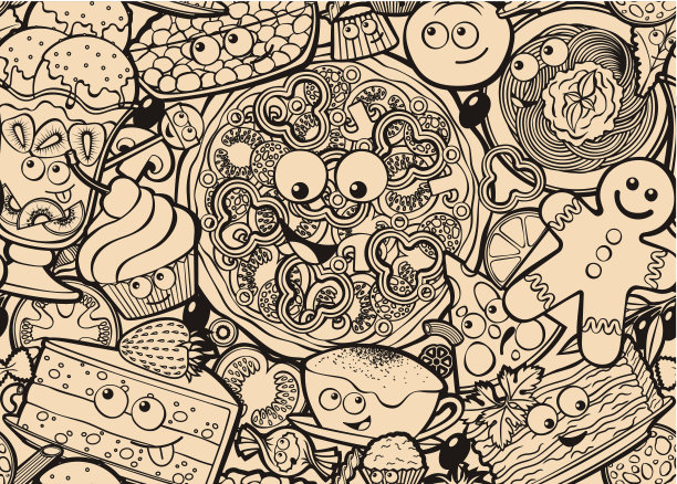 无缝食品模式图片下载