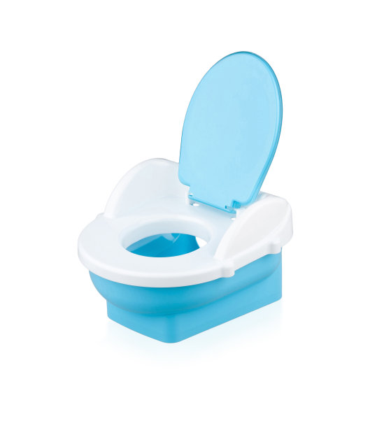 婴儿抽水马桶孤立在白色图片下载