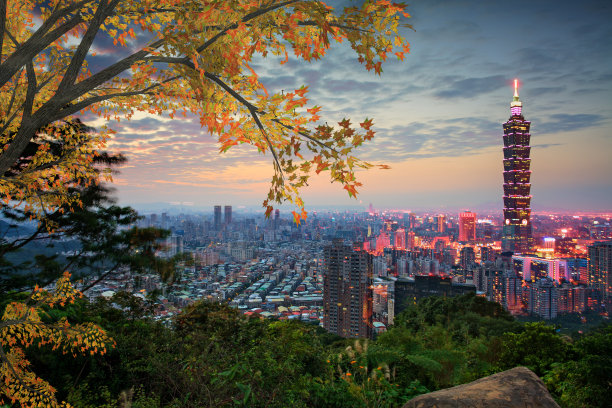 台北城市夜景图片下载