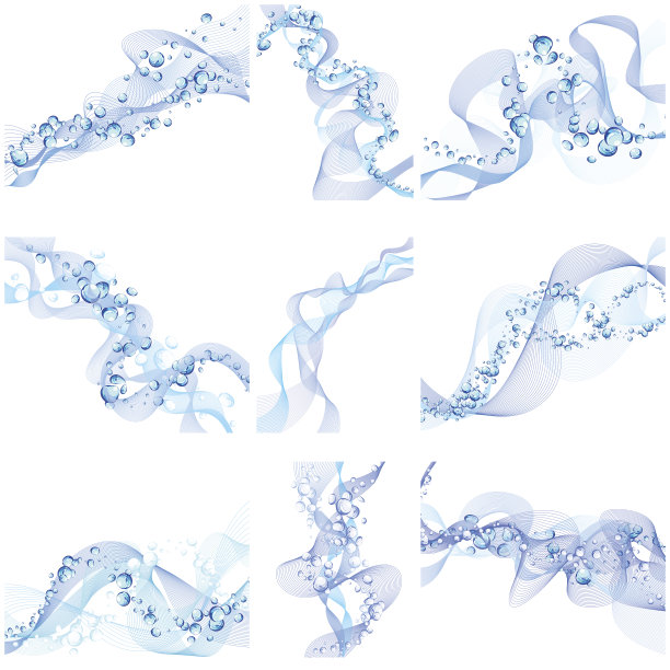抽象背景设置在水波风格图片下载