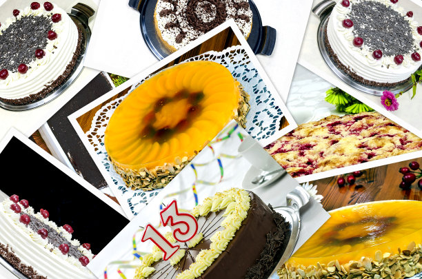 拼贴的蛋糕图片下载