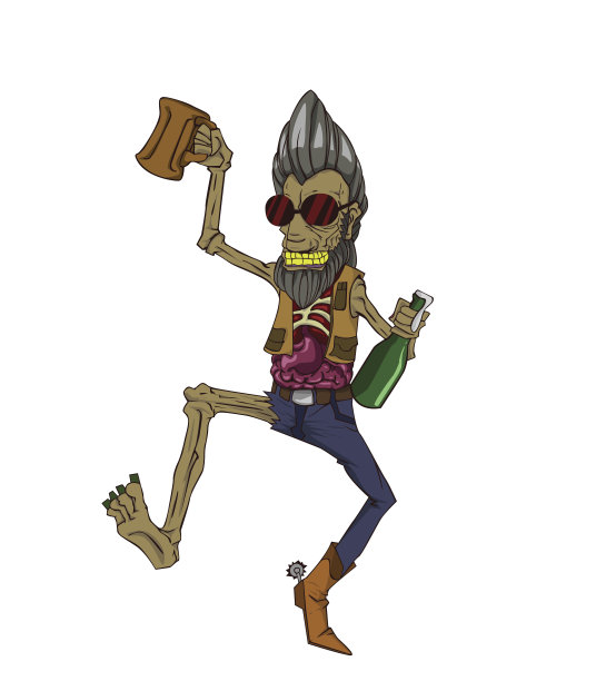 僵尸向量。万圣节之夜的怪物图片下载