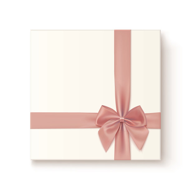 现实的，复古的礼物图标，孤立的白色背景图片下载