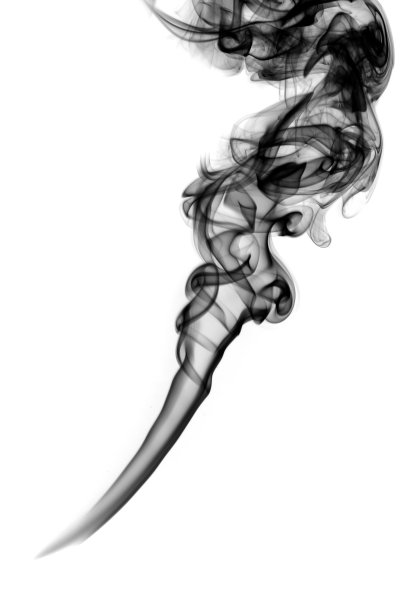 抽象的烟气曲线上的白色图片下载