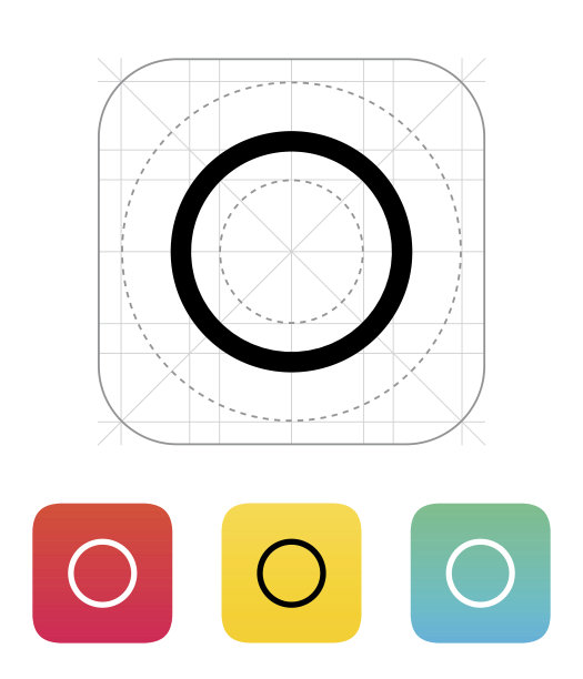 满月抽象图标图片下载