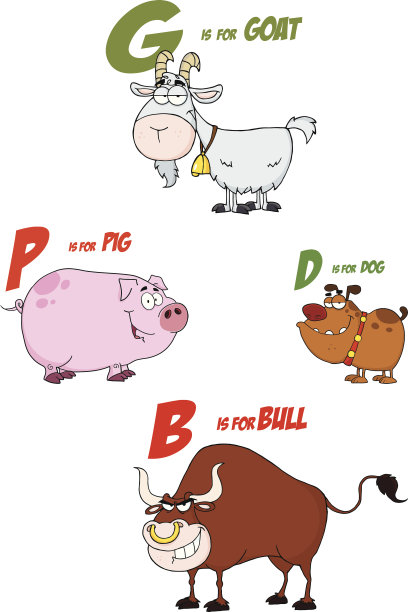 字母表动物集合图片下载