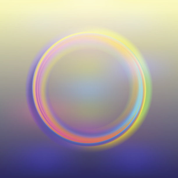 矢量抽象背景与明亮的霓虹灯照明圆图片下载