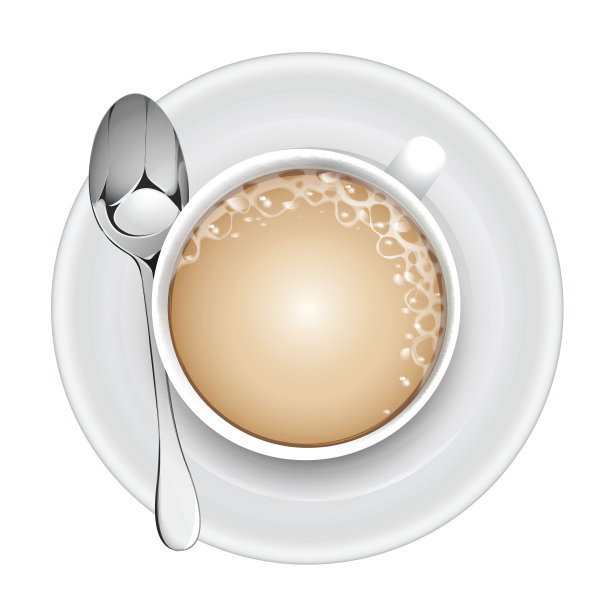 咖啡奶油向量杯图片下载