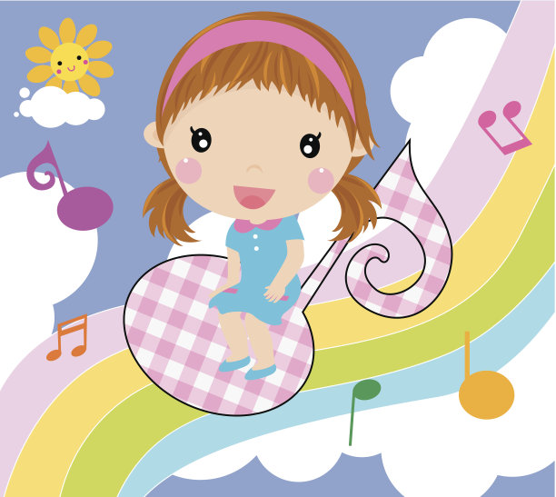 孩子和音乐图片下载