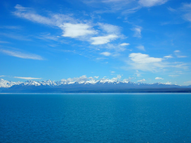 普卡基湖和库克山，新西兰图片下载