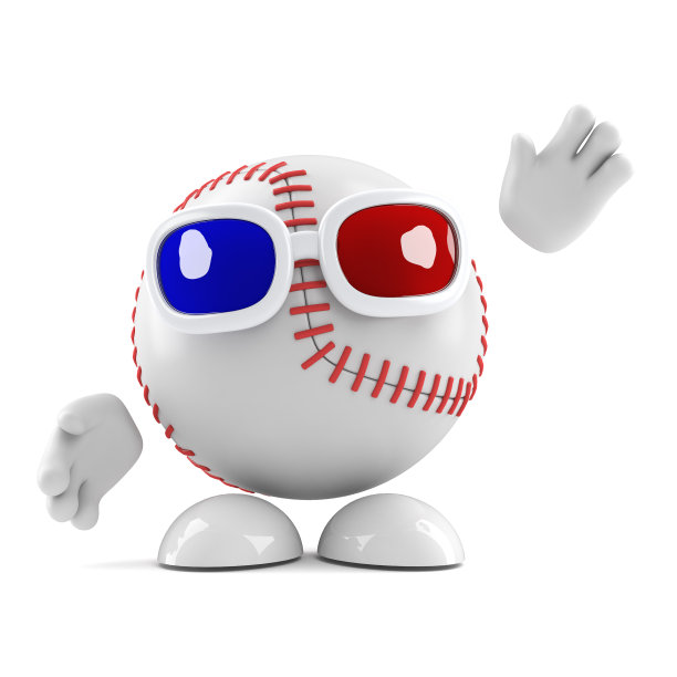 3d棒球戴3d眼镜图片下载