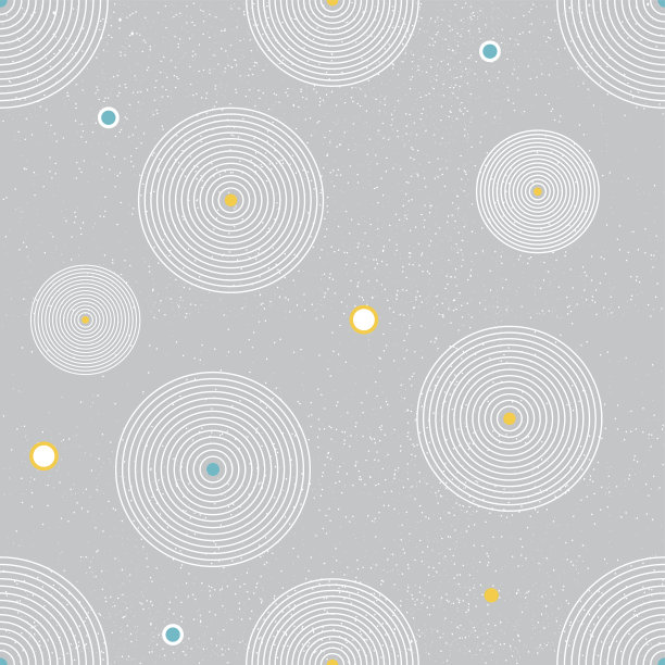 无缝圆墙纸。圆装饰背景矢量。图片下载