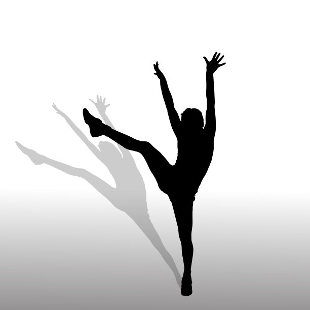 一个女人的矢量剪影。图片下载