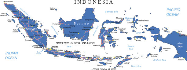 印尼的地图图片下载