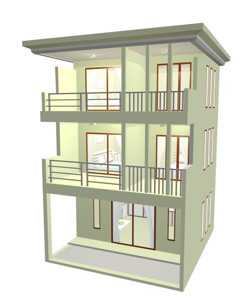 3d联排别墅图片下载