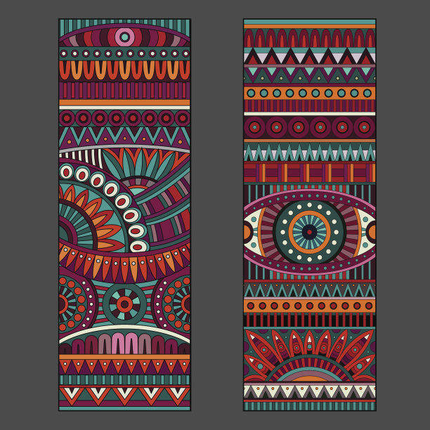 抽象矢量民族图案图片下载