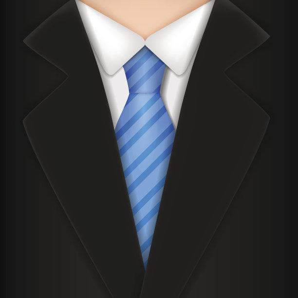 男性服装套装。矢量插图，包含透明度。图片下载