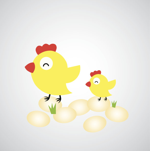 卡通鸡蛋母鸡图片下载