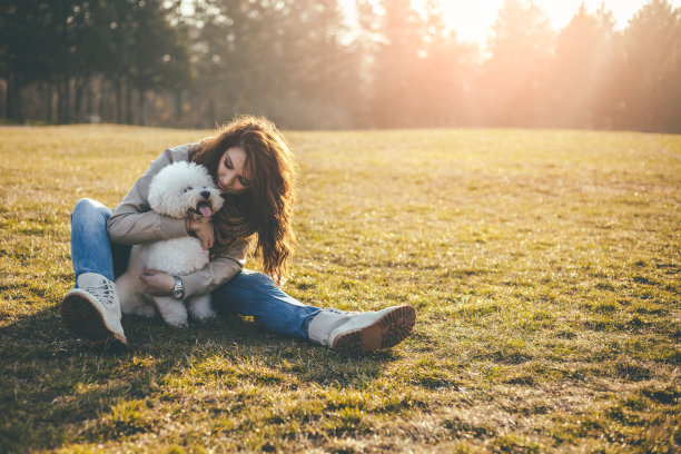 我太爱我毛茸茸的狗了!图片下载