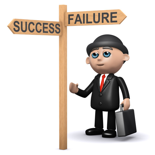 3d商人面临成功或失败图片下载