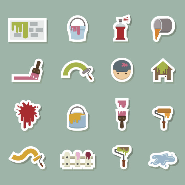 画家颜色图标图片下载