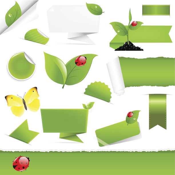 生态设计元素的大集合图片下载