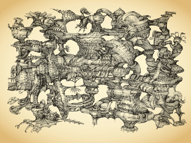 虚构的空间站图片下载