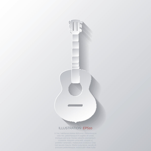 吉他图标。背景音乐图片下载